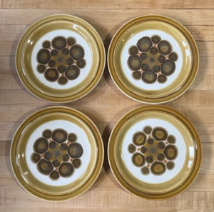 Vintage Mid Century CASUAL CERAM Electra LUNA Lot of 4 Salad Plates 7" - Picture 1 of 5