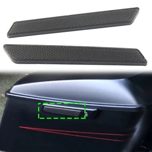 Saddlebag Latch Inserts Smoke Reflector For Harley Touring Electra Glide '14-'23 - Picture 1 of 9