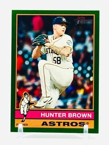 Topps Heritage #428 Green Boarder 2025 estampado corto cazador marrón - Imagen 1 de 2