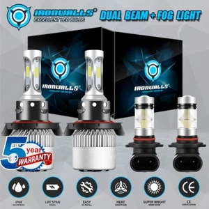 H13 LED Headlight+H10 Fog Light Combo for Ford F-450 F-550 Super Duty 2005-2015 - Picture 1 of 12
