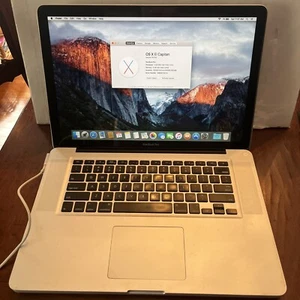 Macbook Pro 15" 2009 A1286 Intel Core 2 Duo 2.53Ghz 4GB RAM 750GB El Capitan - Picture 1 of 10