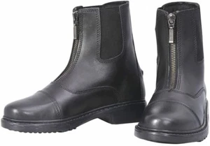 Botas de Montar a Caballo TuffRider de Cuero Perfectas con Cremallera Paddock, Negras - Imagen 1 de 1