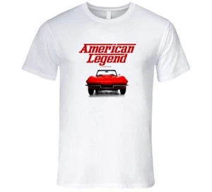 1964 Vette C2 Front Red Mid Year American Legend Premium Gift T Shirt - Bild 1 von 8