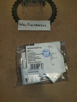 ABB 1SCA022639R0720, OZXT3 Terminal Set Clamps - BAGS OF 3  - Image 1 of 4