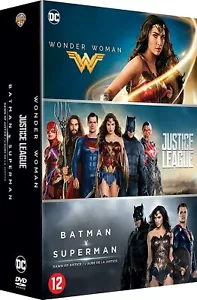 DC COMICS MOVIES -3 Films - WONDER WOMAN, JUSTICE LEAGUE, BATMAN V SUPERMAN, NEW - Foto 1 di 1