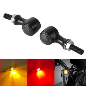 Black E24 Turn Signal Light 2 in 1 LED Rear Indicator Brake Stop Lamp Universal - Picture 1 of 10