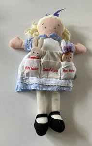 North American Bear Co Dolly Pockets Alice Wonderland 14" Plush Doll Puppets - Picture 1 of 5
