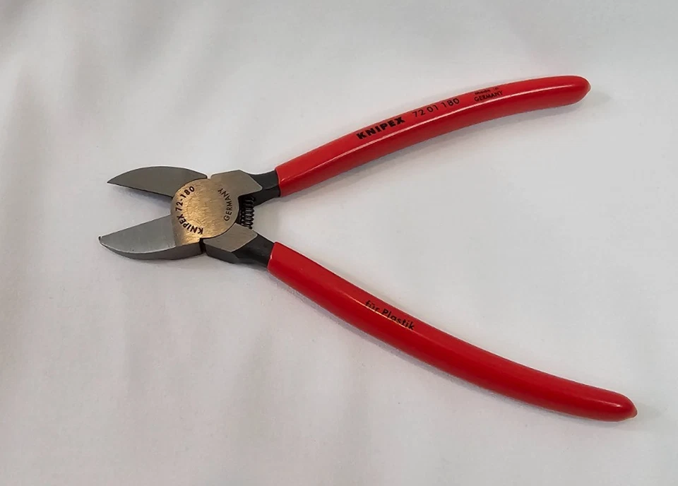 Knipex 72 01 180 Werkstatt Kunststoffseitenschneider ohne Facette 180mm - Bild 1 von 1