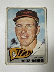 Tarjeta de béisbol Brooks Robinson 1965 Topps #150 Baltimore Orioles - Imagen 1 de 2