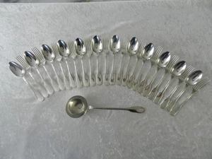 Couverts cuillère fourchette louche ménagère Christofle Versailles plaqué argent - Picture 1 of 10