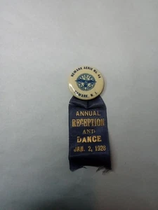 VINTAGE Newark AERIE NO. 44 BRÜDERORDEN ADLER Jahresempfang Jan 1928 - Bild 1 von 3