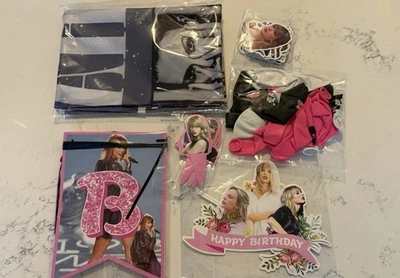 Taylor Swift 生日快乐套装贴纸、横幅、气球、蛋糕装饰新品 — 第 1/4 张图片