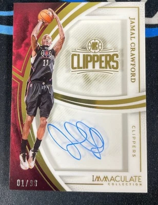 Jamal Crawford 2024-25 Panini Colección Inmaculada Shadowbox Automático 01/99 #SS-ORD Foto 1 de 2