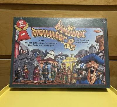 NEU in Folie Verschweißt Drunter & Drüber Hans Im Glück Klaus Teuber 90er Spiel  - Bild 1 von 3