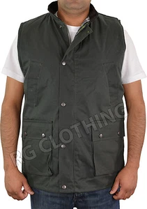 Herren wachsgepolsterter Körperwärmer Weste/Jacke Jagd Angeln Schießen Landwirtschaft M-5XL - Bild 1 von 1