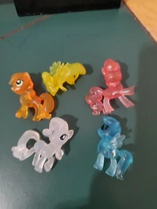 My little Pony Mini Lot transparent, Blind Bag Spielzeug 5 Stück mit seltenem transparentem Pon - Bild 1 von 2