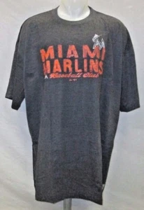 Miami Marlins Men's Big & Tall 3XL-5XLT Short Sleeve Big Logo T-Shirt MLB - Picture 1 of 5