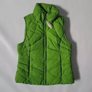 Kenneth Cole Reaction Women's Lime Green Quilted Down Feather Puffer Vest S - Picture 1 of 4