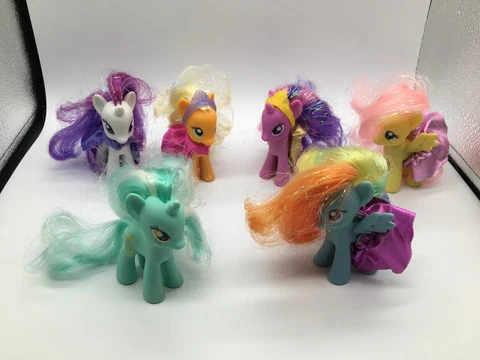 My Little Pony G4 Lot of 6 Fluttershy Pinkie Rarity Twilight Lyra Dash AS IS A44 Cover