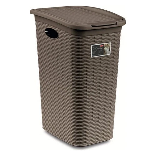 Stefanplast Porta biancheria Plastica (36Lt) ELEGANCE Tortora 30501