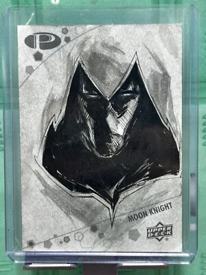 2021 UD Marvel Premier Moon Knight Artist Sketch Card 1/1 Kursat Cetiner - Image 1 of 3