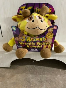 J-ANIMALS WEARABLE STUFFED ANIMAL GIRAFFE PAJAMA SZ M AS SEEN ON TV SUPER CUTE!! - Picture 1 of 1