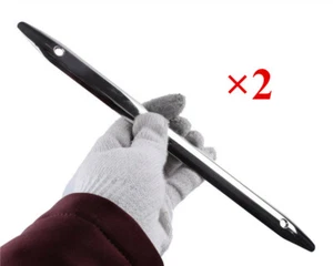 Pair 316 Stainless Steel 12'' Rub Strake 3 holes Multipurpose Marine Hardware - Foto 1 di 4