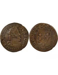 Frankreich Château-Regnault, François De Bourbon-Conti - Liard, Große Büste - 1614 - Bild 1 von 3