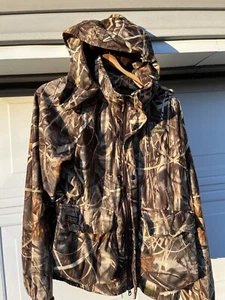 Gamehide Herren Größe Large Advantage Max 4 HD Camouflage Mantel mit Kapuze Jacke Jagd - Bild 1 von 6