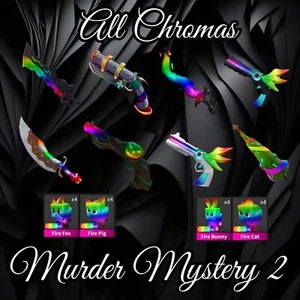 Murder Mystery 2 MM2 All Chromas and Godlies - In Game Items - Quick and Cheap!! - Picture 1 of 12