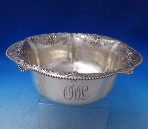 Intaglio by Reed and Barton Sterling Silver Fruit Bowl Floral Beaded 291 (#7155) - Picture 1 of 8