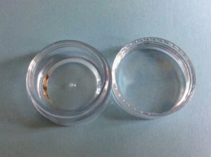 50pcs 10g Clear PET Cosmetic Box 37*22mm Cream Plastic Jar Container  new  - Picture 1 of 4
