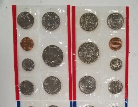 SS0781MXBBiO U.S. MINT 7 COIN YEAR 1981-D S MINT STATE SET TONED CELLO OGP!!! Cover