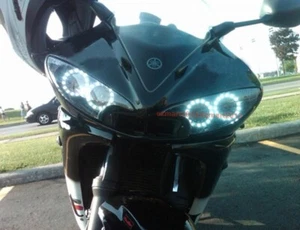 Anillo halo RGB para Yamaha YZF R6S 06-09 R6 03-05 LED multicolor lámpara ojo ángel - Imagen 1 de 23