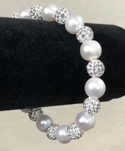 Imperial Pearl Syndicate Bracelet Sterling Silver Beaded - 7 in - Picture 1 of 11