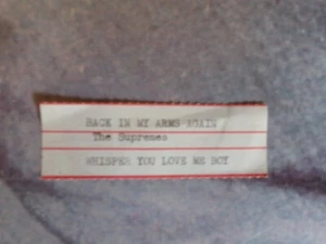 1 The Supremes Jukebox Title Strip - 45 - Back in My Arms./Whisper.. - Bild 1 von 1