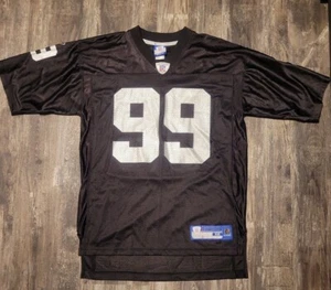 NFL Players WARREN SAPP 99 OAKLAND RAIDERS On-Field Reebok (MED) Vntg Jersey  - Picture 1 of 3