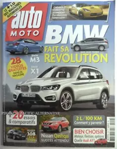 Revue AUTO MOTO 219 magazine MARS 2014 bmw gran tourer M3 X1 308 qashqai FRANCE - Imagen 1 de 1