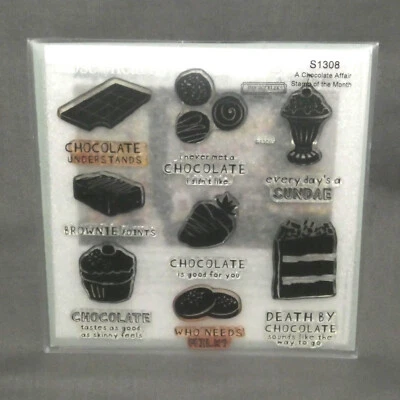 Close to my Heart Stamp Set A Chocolate Affair S1308 Stamp of the Month - Image 1 of 4