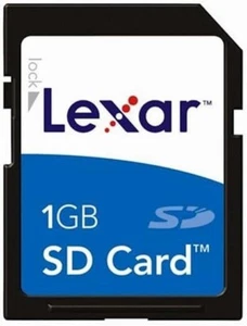 1GB LEXAR FULL SIZE SD MEMORY CARD FOR NIKON CANON CAMERAS NINTENDO Wii 3DS - Picture 1 of 1