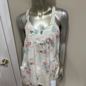 Vintage GIRL PATRIZIA Cami Top Shirt Size XXL Made In Italy 100% Silk - Picture 1 of 15