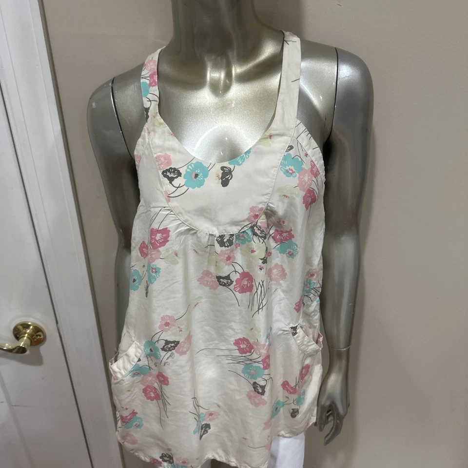 Vintage GIRL PATRIZIA Cami Top Shirt Size XXL Made In Italy 100% Silk - Image 1 of 4