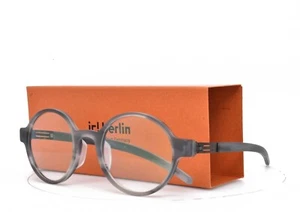 iC! Berlin Eyeglasses Round Panto Smokey Matte Grey 48-23-145 Ronny S. K-POP - Picture 1 of 14
