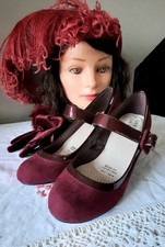 wine coloured shoes uk