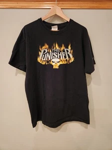 VINTAGE SELTENES FIRE PUNISHER LOGO MARVEL T-SHIRT GRAPHITTI DESIGNS 2004 HERREN GRÖSSE LARGE - Bild 1 von 5