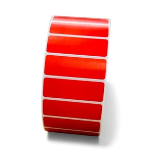 3X1 Red Thermal Direct Industrial Zebra Printer 3" Core Labels 5100 P/R - 2 RLS - Picture 1 of 3