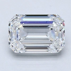 Diamante extraído natural certificado AGI corte esmeralda 1,69 quilates color D suelto SI claridad - Imagen 1 de 2