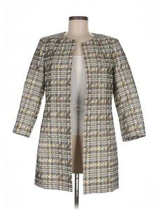 Albert Nipon Women Gray Coat 8 - Picture 1 of 4