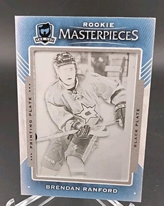 2015-16 Upper Deck 1/1 Rookie Masterpieces Brendan Ranford Black Printing Plate - Picture 1 of 2