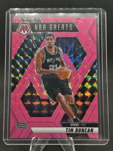 Tim Duncan #/10 24-25 Panini Mosaic #291 Pink Fluorescent NBA Greats Spurs - Picture 1 of 2